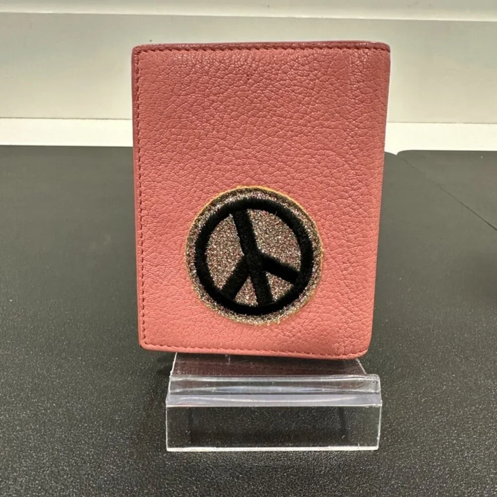 Miu Miu Pink Patch Leather Folded Wallet (JB1408) - Picture 2 of 5